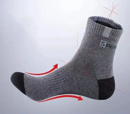 Men's Bamboo Fiber Socks Breathable Crew Sports Socks