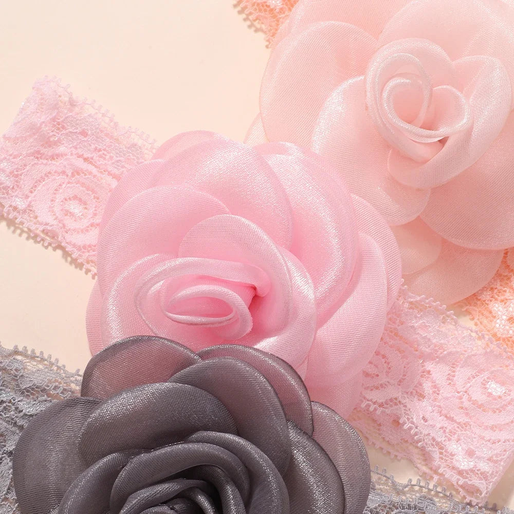 Baby Flower Headband Soft Nylon Newborn Hairband