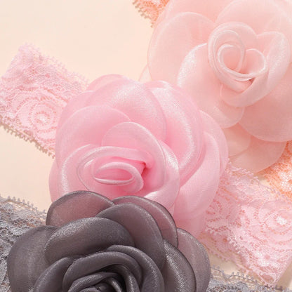 Baby Flower Headband Soft Nylon Newborn Hairband
