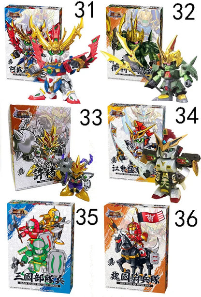 Three Kingdoms Action Figures SD Anime Model Kit 8cm