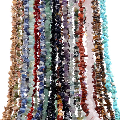 Natural Stone Chip Beads Irregular Gemstone Beads 15 Inch Strand