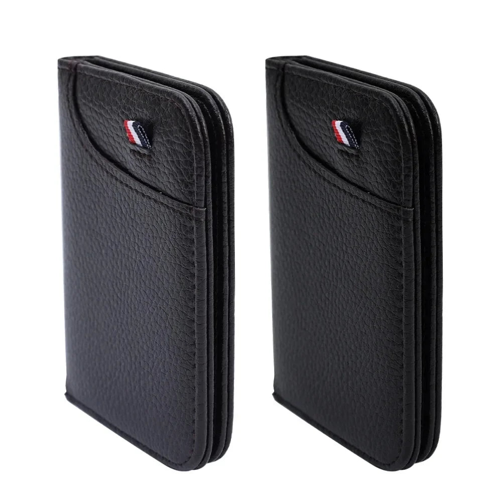 Slim Card Wallet PU Leather Mini Credit Card Holder