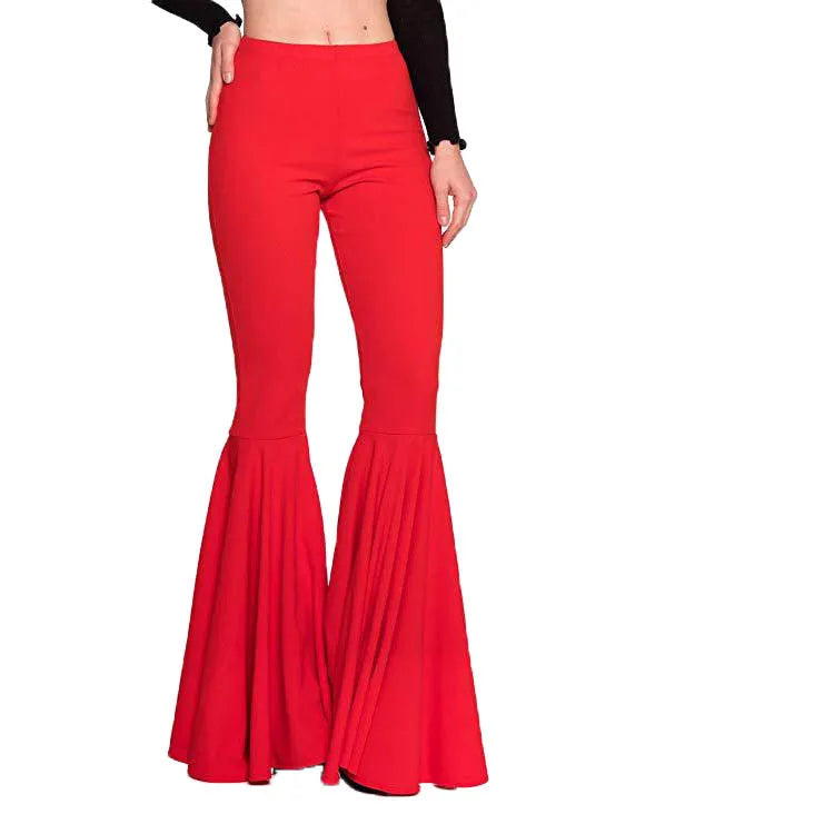High Waisted Wide Leg Pants for Women Stretch Bell Bottom Trousers