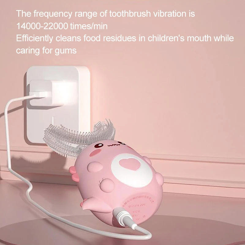 Kids U-Shaped Electric Toothbrush Rechargeable Sonic Brush