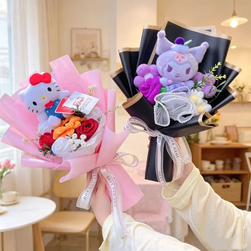 Sanrio Plush Bouquet Cute Cartoon Plush Gift 32–36cm