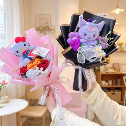 Sanrio Plush Bouquet Cute Cartoon Plush Gift 32–36cm