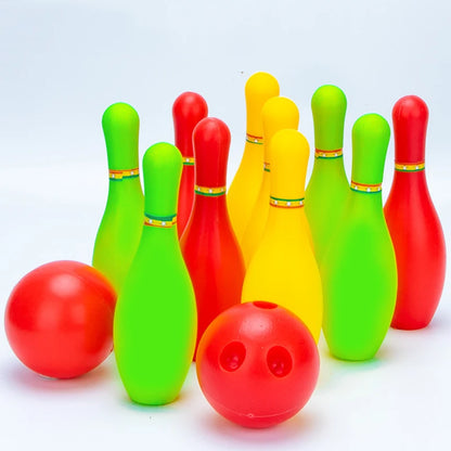 Bowling Set Holiday Party Gatherings Casual Games Ball and Pins Bowling Plastic Funny Bowling Set Family Leisure Game TMZ