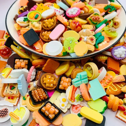 Miniature Food Toys – Resin Dollhouse Kitchen Pretend Play Food Set