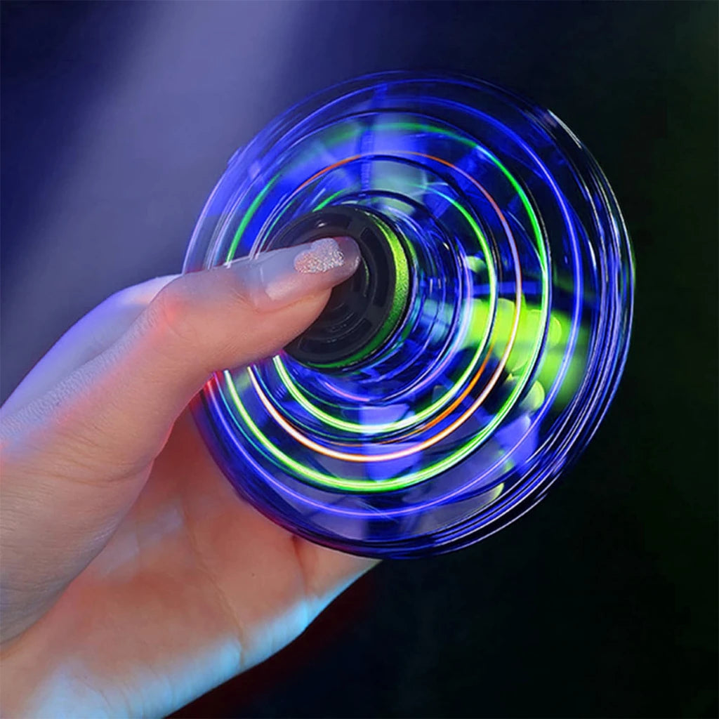 LED Flying UFO Spinner Toy Mini Hover Ball Gyro Aircraft