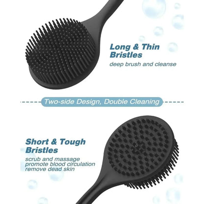 Silicone Body Scrubber Set 4PCS Exfoliating Bath Brushes