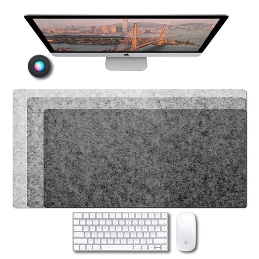 XXL Large Wool Felt Gaming Mouse Pad – Non-Slip Desk Mat for Keyboard & Laptop