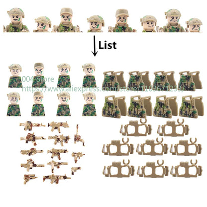 Military Special Forces Building Blocks Sniper SWAT Mini Figures