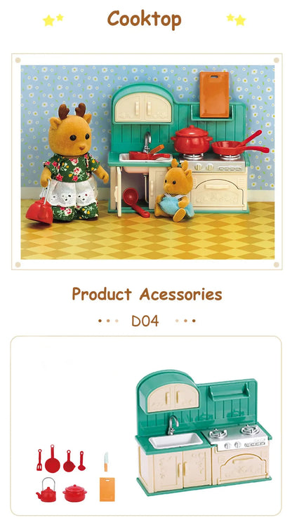 Miniature Dollhouse Furniture 1:12 Pretend Play Accessories