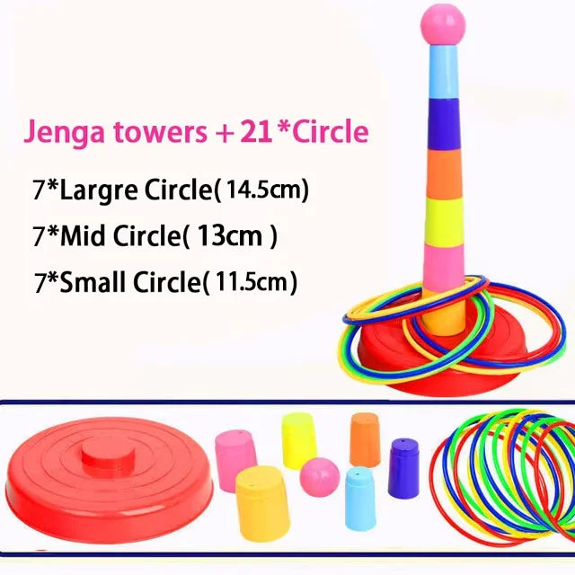 A fun two-in-one activity for indoor play, outdoor games, and family interaction.