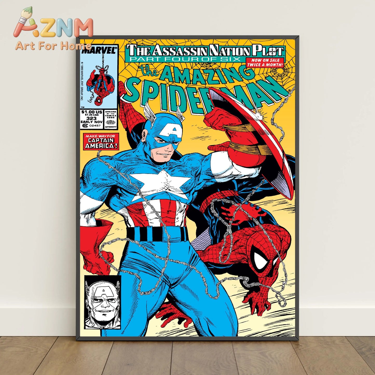Spider-Man Comic Book Poster Peter Parker Canvas Print