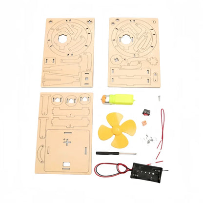 DIY Electric Swing Fan STEM Model Kit – Wooden Physics Project