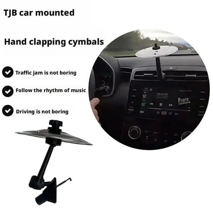 Mini Car Drum Cymbal Vent Decoration Musical Car Interior Accessory