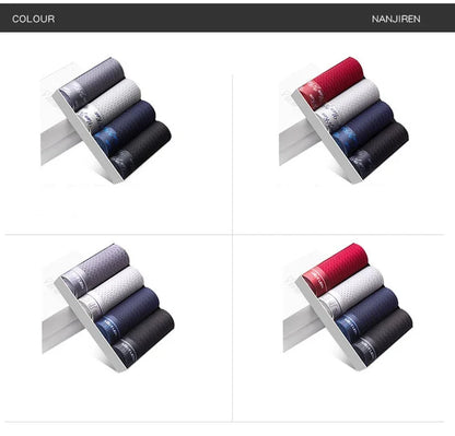 Men's Ice Silk Boxer Shorts 4PCS Breathable Mesh Underwear
