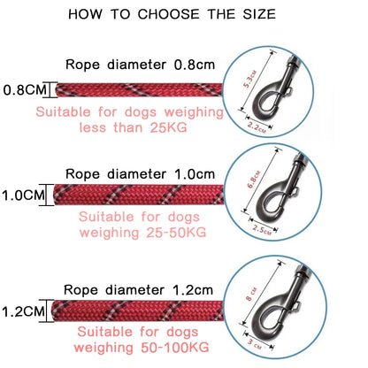 Reflective Dog Leash for Small & Large Dogs