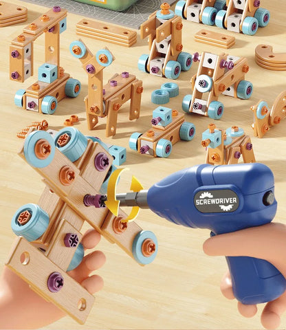 Nut and Bolt Puzzle Toy DIY Screw Assembly Educational Tool Set