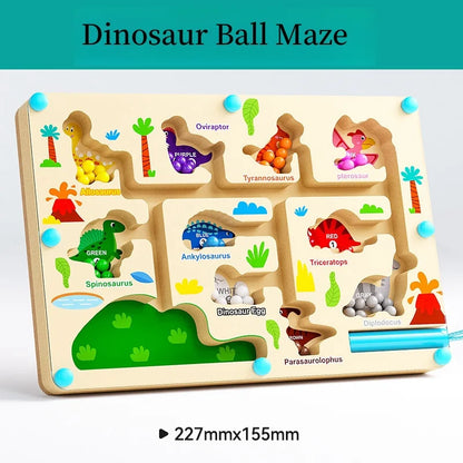 Magnetic Maze Toy Digital Bead Puzzle Fine Motor Skills Game