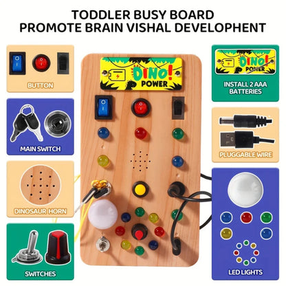 LED Busy Board, Light Switch Sensory Toy for Kids