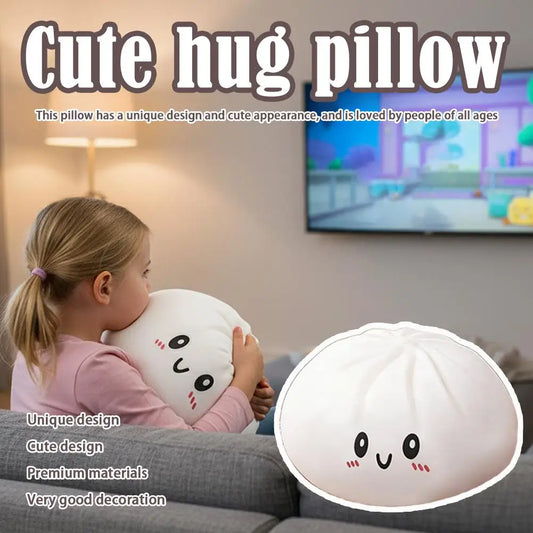 25cm Large Dumpling Plush Pillow – Kawaii Stuffed Bun