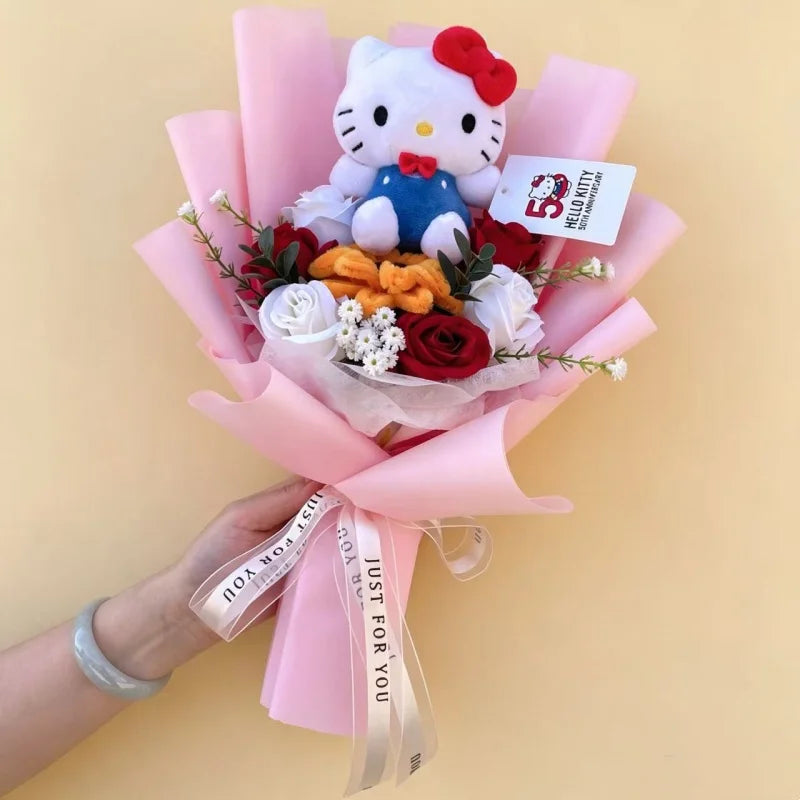 Sanrio Plush Bouquet Cute Cartoon Plush Gift 32–36cm