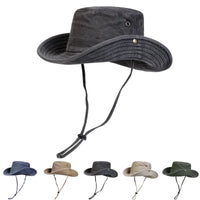 Men's Bucket Hat Wide Brim Sun Protection Fisherman Cap