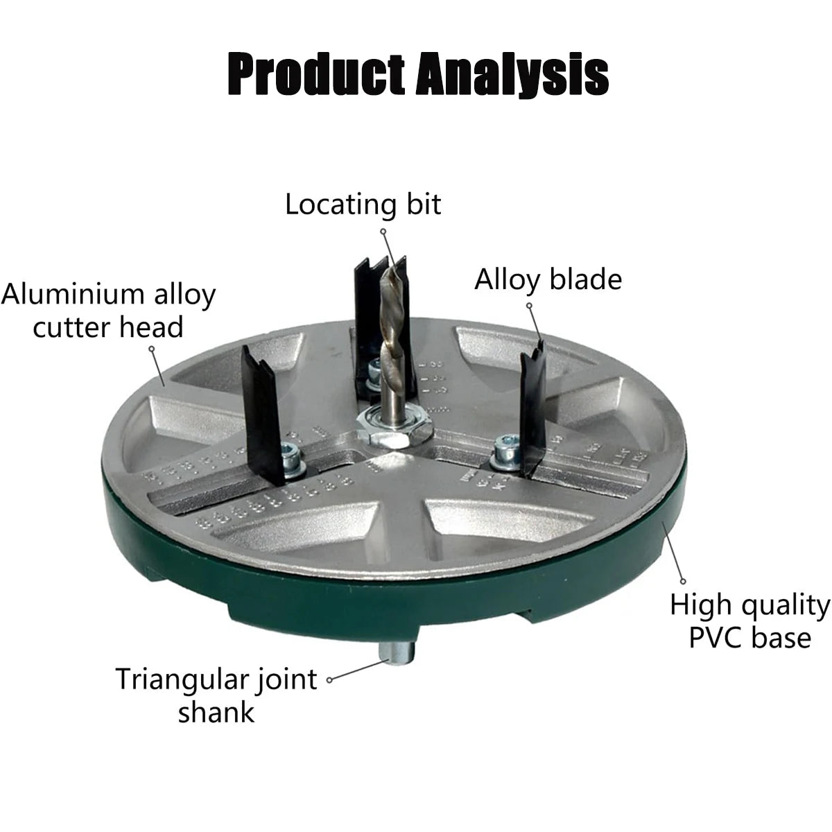 Adjustable Hole Saw – Woodworking Circle Cutter 45-130mm