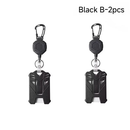 Retractable Badge Holder with ID Card Holder Case Clip
