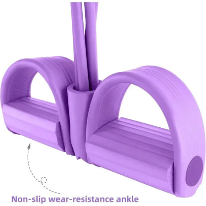 4/6-Tube Resistance Tension Bands for Yoga, Core & Full-Body Workouts
