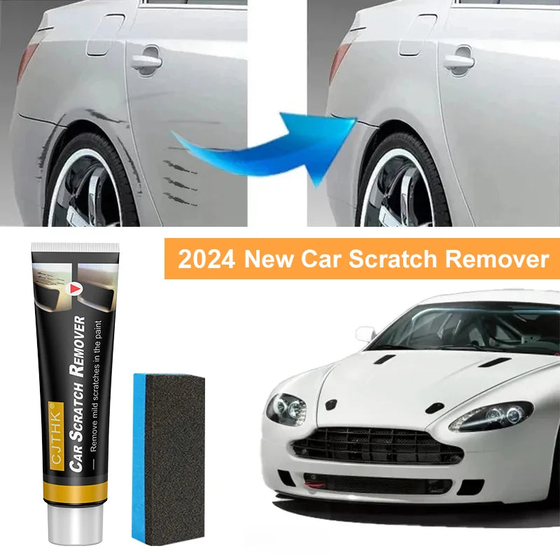 A simple DIY solution for treating mild paint scratches, swirls, tar, and adhesive residue on car surfaces.