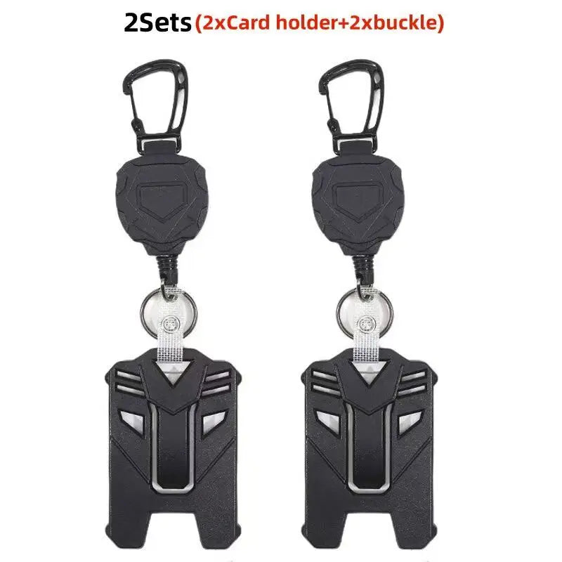 Retractable Badge Holder with ID Card Holder Case Clip