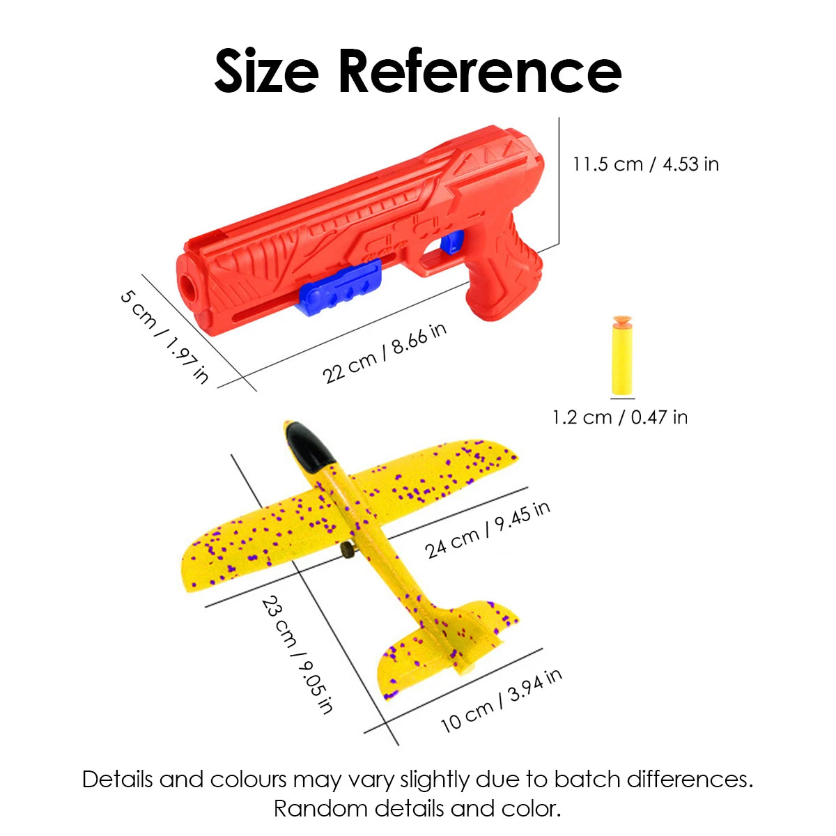 Foam Aircraft Launcher Toy Kids Catapult Glider Plane