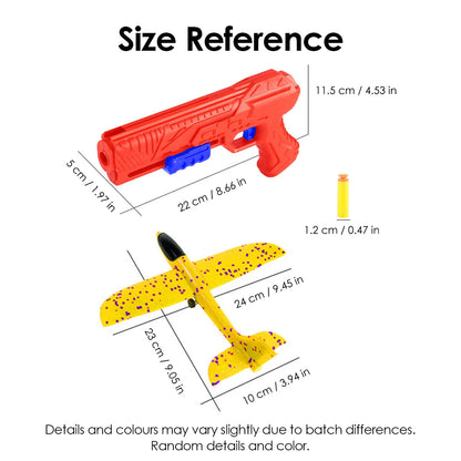 Foam Aircraft Launcher Toy Kids Catapult Glider Plane