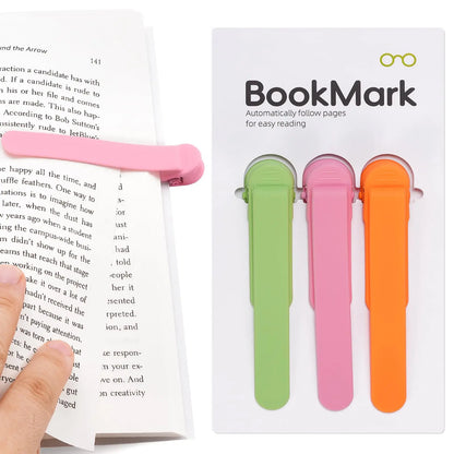 Automatic Bookmark Silicone Reading Accessory for Books
