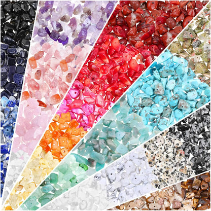 Natural Stone Chip Beads Irregular Gemstone Beads 15 Inch Strand