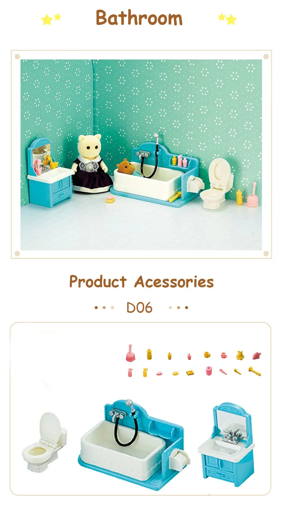 Miniature Dollhouse Furniture 1:12 Pretend Play Accessories