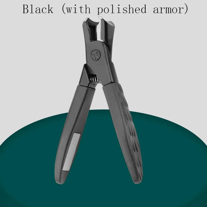Anti Splash Nail Clippers for Thick Nails Stainless Steel