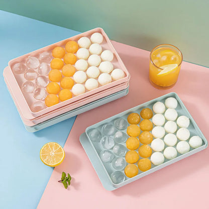33-Cavity Round Ice Ball Mold – Ice Cube, Whiskey & Popsicle Tray