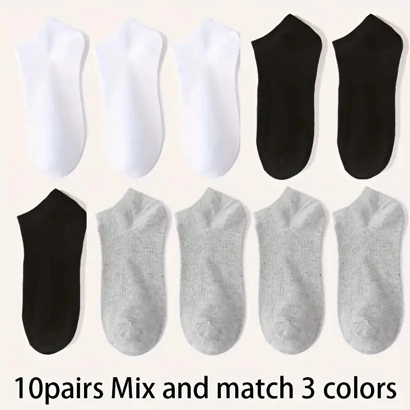 Ankle Socks 5 Pack Breathable Low Cut Unisex Socks