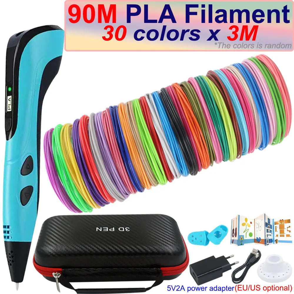 3D Printing Pen for Kids with LCD Screen & 200M PLA Filament