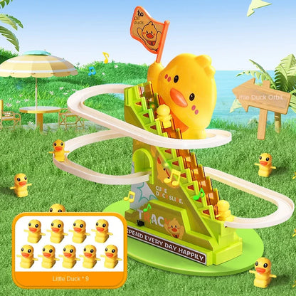 Climbing Ducks Roller Coaster Toy with Lights & Music