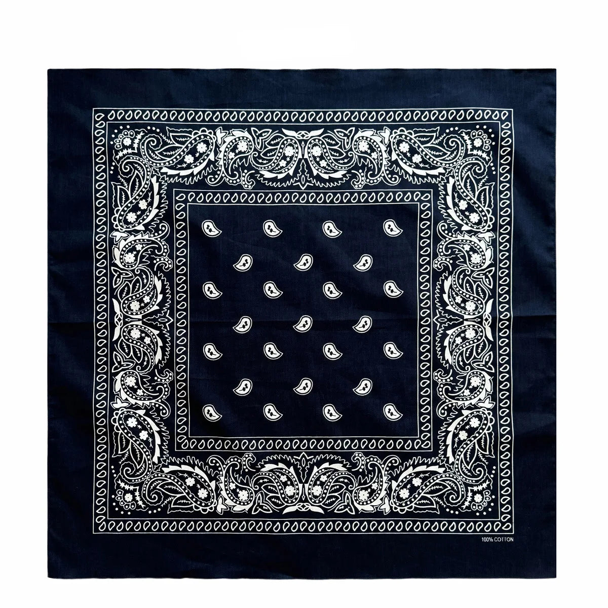 Oversized Paisley Bandana 70cm Cotton Hip Hop Head Scarf