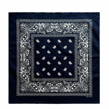 Oversized Paisley Bandana 70cm Cotton Hip Hop Head Scarf