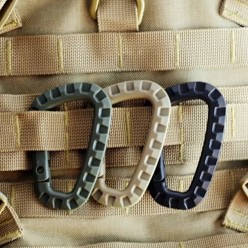 Tactical Carabiner Clip D Ring Backpack Utility Hook