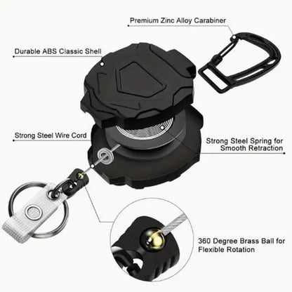 Retractable Badge Holder with ID Card Holder Case Clip