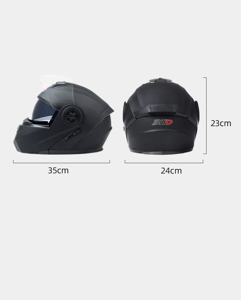 Flip Up Motorcycle Helmet DOT Dual Visor Modular Full Face