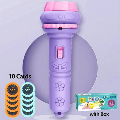 Kids Projection Flashlight Toy with 80 Cartoon Images